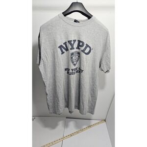 NYPD New York City Police Dept Officially Licensed Men's T-Shirt - Gray - 3XL